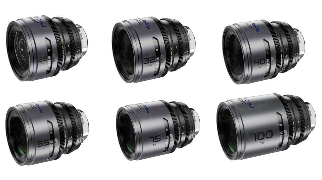 Noleggio DZOFilm Pavo 2x Anamorphic Kit 3 Lenti (28/40/75 o 32/55/100)