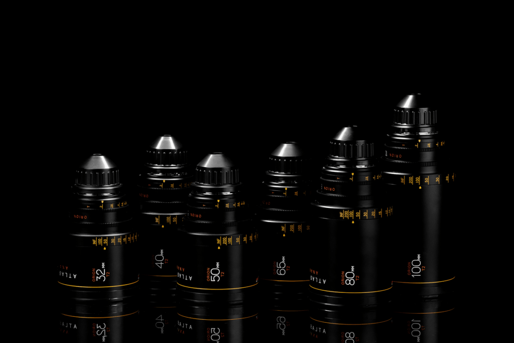 Noleggio Atlas Orion Anamorphic Full Kit 32, 40, 50, 65, 80, 100mm