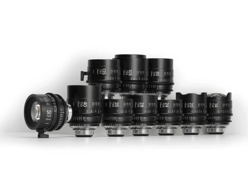 Noleggio Sigma Cine Classic Half Kit 20, 28, 40, 65, 85, 135mm