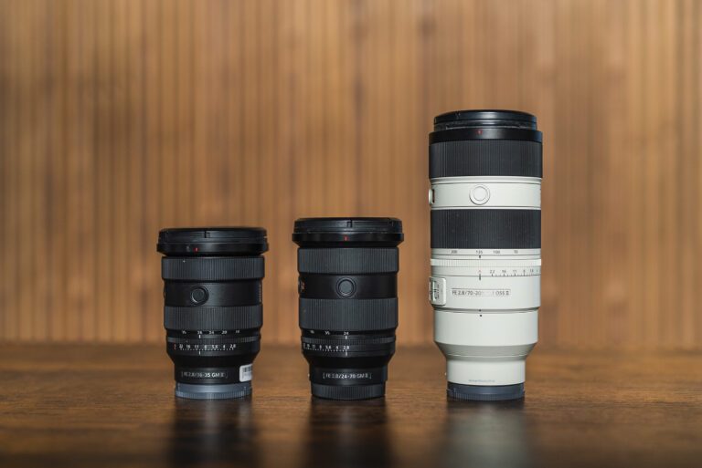 Sony G Master 16-35, 24-70 e 70-200mm f/2.8