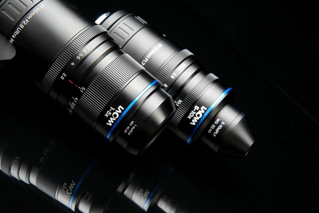 Laowa Aksen: parfocal 1-5x and 5-10x macro lenses, PL too