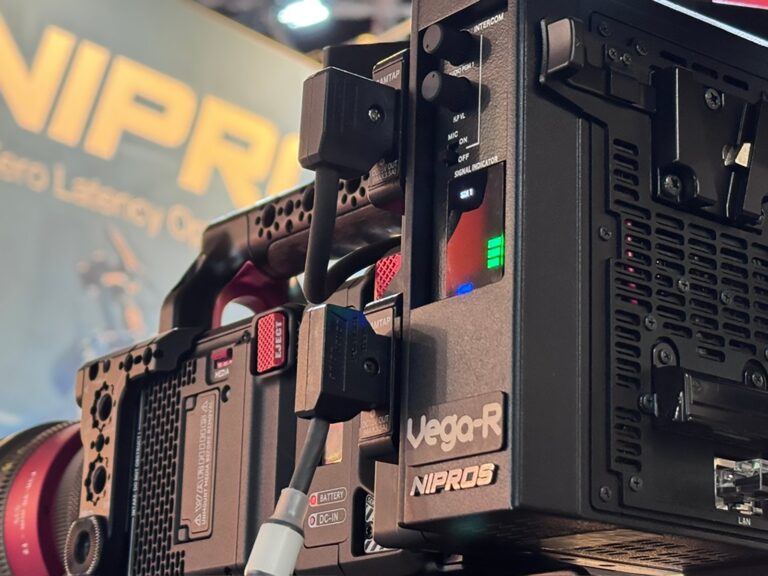 NIPROS VEGA-R: la KOMODO in regia con un solo cavo in fibra