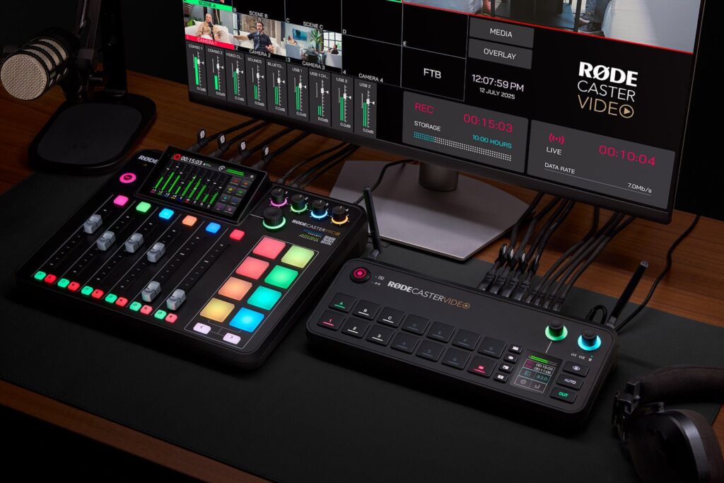 RØDECaster Video 1.4: quattro camere in 4K, ognuna su NDI