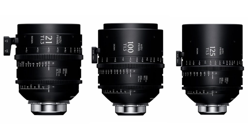 SIGMA Aizu Prime: arrivano 21, 100 e 125mm a T1.3